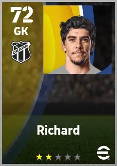 Richard eFootball 2026 player card — 72 OVR GK