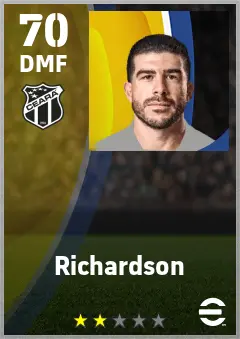 Richardson eFootball 2026 player card — 70 OVR DMF