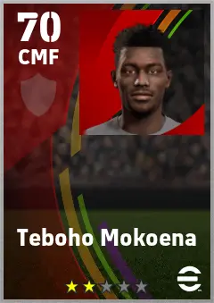 Teboho Mokoena eFootball 2026 player card — 71 OVR CMF