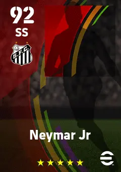 Neymar Jr eFootball 2026 player card — 92 OVR SS