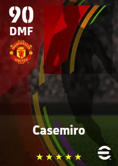 Casemiro eFootball 2026 player card — 90 OVR DMF