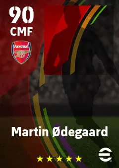 Martin Odegaard eFootball 2026 player card — 90 OVR CMF