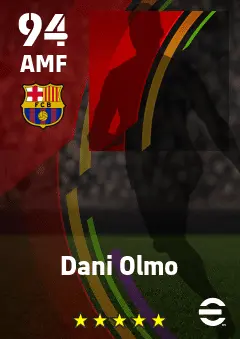 Dani Olmo eFootball 2026 player card — 94 OVR AMF