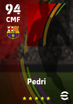Pedri eFootball 2026 player card — 94 OVR CMF