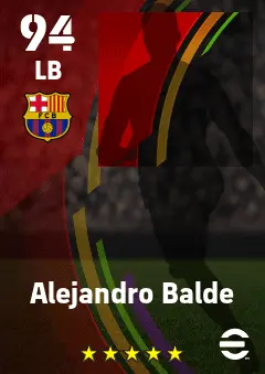 Alejandro Balde eFootball 2026 player card — 94 OVR LB