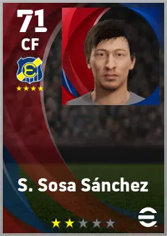 S. Sosa Sanchez eFootball 2026 player card — 71 OVR CF