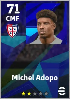 Michel Adopo eFootball 2026 player card — 71 OVR CMF