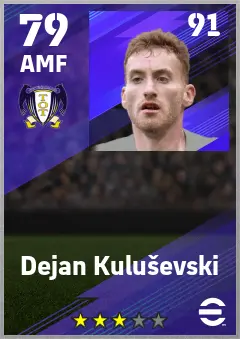 Dejan Kulusevski eFootball 2026 player card — 79 OVR AMF