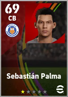 Sebastian Palma eFootball 2026 player card — 69 OVR CB