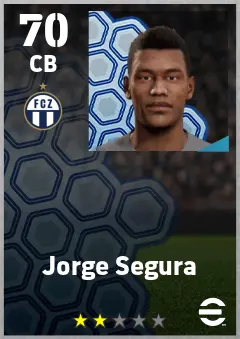 Jorge Segura eFootball 2026 player card — 70 OVR CB