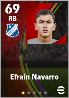 Efrain Navarro eFootball 2026 player card — 69 OVR RB