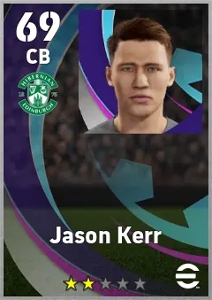 Jason Kerr eFootball 2026 player card, 69 OVR CB