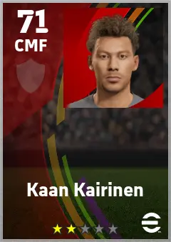 Kaan Kairinen eFootball 2026 player card — 71 OVR CMF