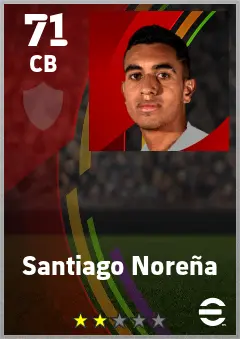 Santiago Norena eFootball 2026 player card — 71 OVR CB