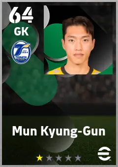 Mun Kyung-Gun eFootball 2026 player card — 64 OVR GK