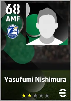 Yasufumi Nishimura eFootball 2026 player card, 68 OVR AMF
