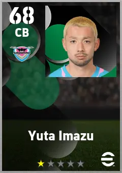 Yuta Imazu eFootball 2026 player card — 68 OVR CB