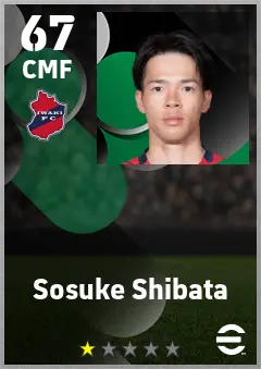Sosuke Shibata eFootball 2026 player card — 67 OVR CMF
