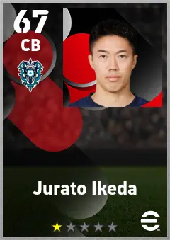Jurato Ikeda eFootball 2026 player card — 67 OVR CB