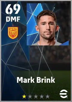Mark Brink eFootball 2026 player card — 69 OVR DMF