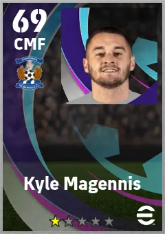 Kyle Magennis eFootball 2026 player card — 69 OVR CMF