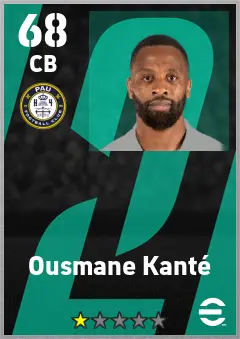 Ousmane Kante eFootball 2026 player card — 68 OVR CB