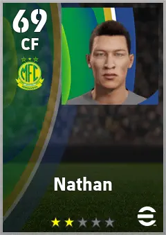 Nathan eFootball 2026 player card — 69 OVR CF