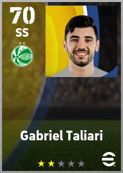 Gabriel Taliari eFootball 2026 player card — 70 OVR SS