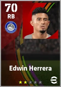 Edwin Herrera eFootball 2026 player card — 70 OVR RB