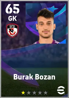 Burak Bozan eFootball 2026 player card — 65 OVR GK