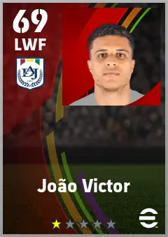 Joao Victor eFootball 2026 player card — 69 OVR LWF