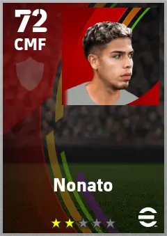 Nonato eFootball 2026 player card — 72 OVR CMF