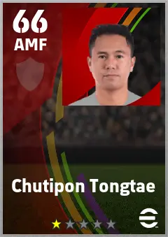 Chutipon Tongtae eFootball 2026 player card — 66 OVR AMF