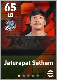 Jaturapat Satham eFootball 2026 player card — 65 OVR LB