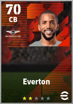 Everton eFootball 2026 player card — 70 OVR CB