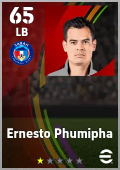 Ernesto Phumipha eFootball 2026 player card — 65 OVR LB