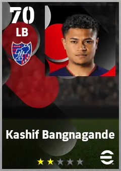 Kashif Bangnagande eFootball 2026 player card — 70 OVR LB