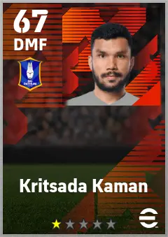 Kritsada Kaman eFootball 2026 player card — 67 OVR DMF