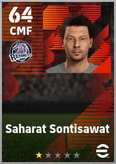 Saharat Sontisawat eFootball 2026 player card — 64 OVR CMF
