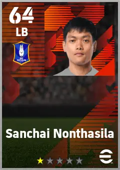 Sanchai Nonthasila eFootball 2026 player card — 64 OVR LB
