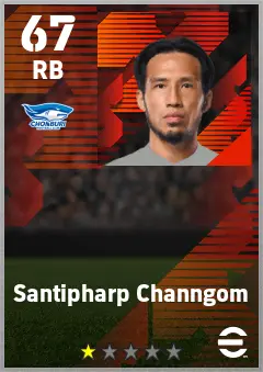 Santipharp Channgom eFootball 2026 player card — 67 OVR RB
