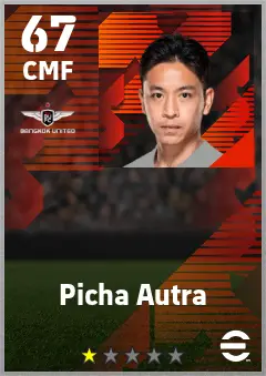 Picha Autra eFootball 2026 player card — 67 OVR CMF