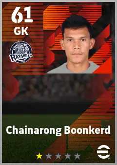 Chainarong Boonkerd eFootball 2026 player card — 61 OVR GK