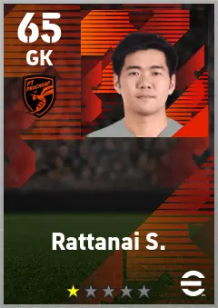 Rattanai S. eFootball 2026 player card — 65 OVR GK