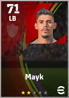 Mayk eFootball 2026 player card — 71 OVR LB