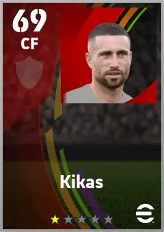 Kikas eFootball 2026 player card — 69 OVR CF