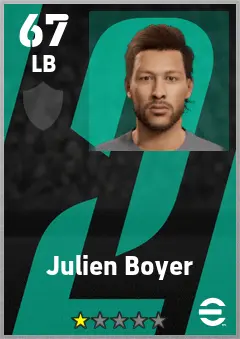 Julien Boyer eFootball 2026 player card — 67 OVR LB