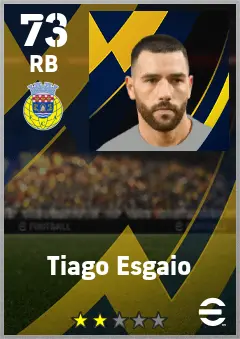 Tiago Esgaio eFootball 2026 player card — 73 OVR RB