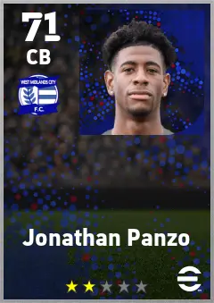 Jonathan Panzo eFootball 2026 player card — 71 OVR CB
