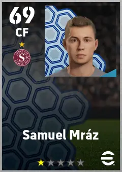 Samuel Mraz eFootball 2026 player card — 69 OVR CF